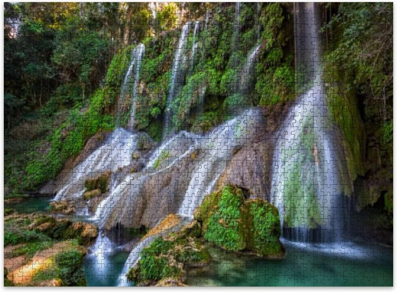 Jigsaw Puzzles 500 Pieces for Adult Waterfalls Niche Puzzle Game for Family Wooden Puzzle Toy Educational Games Puzzles for Home Decor