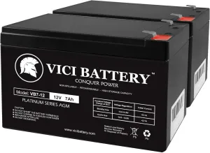 JohnLite JML-2940 replacement by VICI Battery Brand - 2 Pack