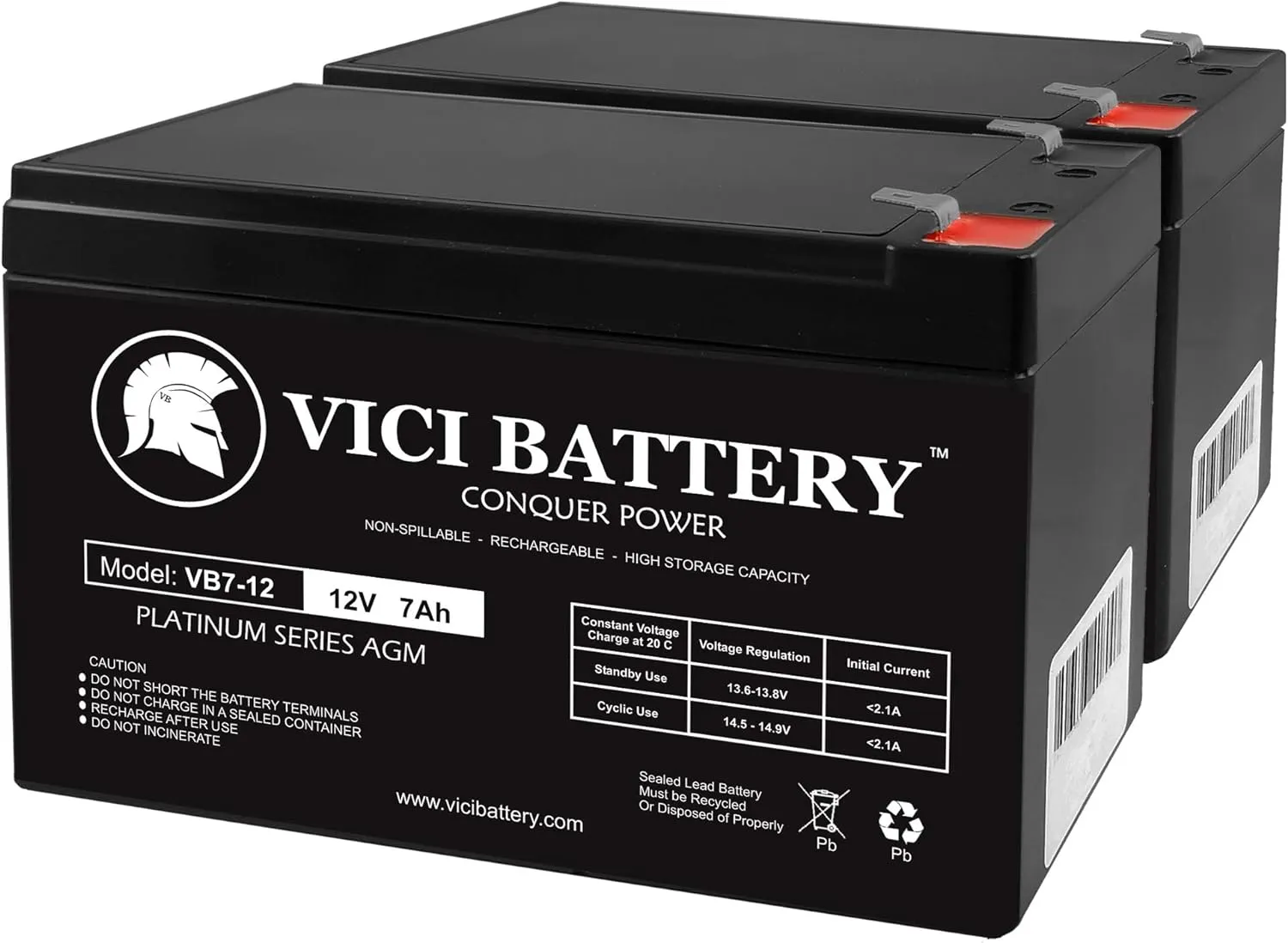 JohnLite JML-2940 replacement by VICI Battery Brand - 2 Pack