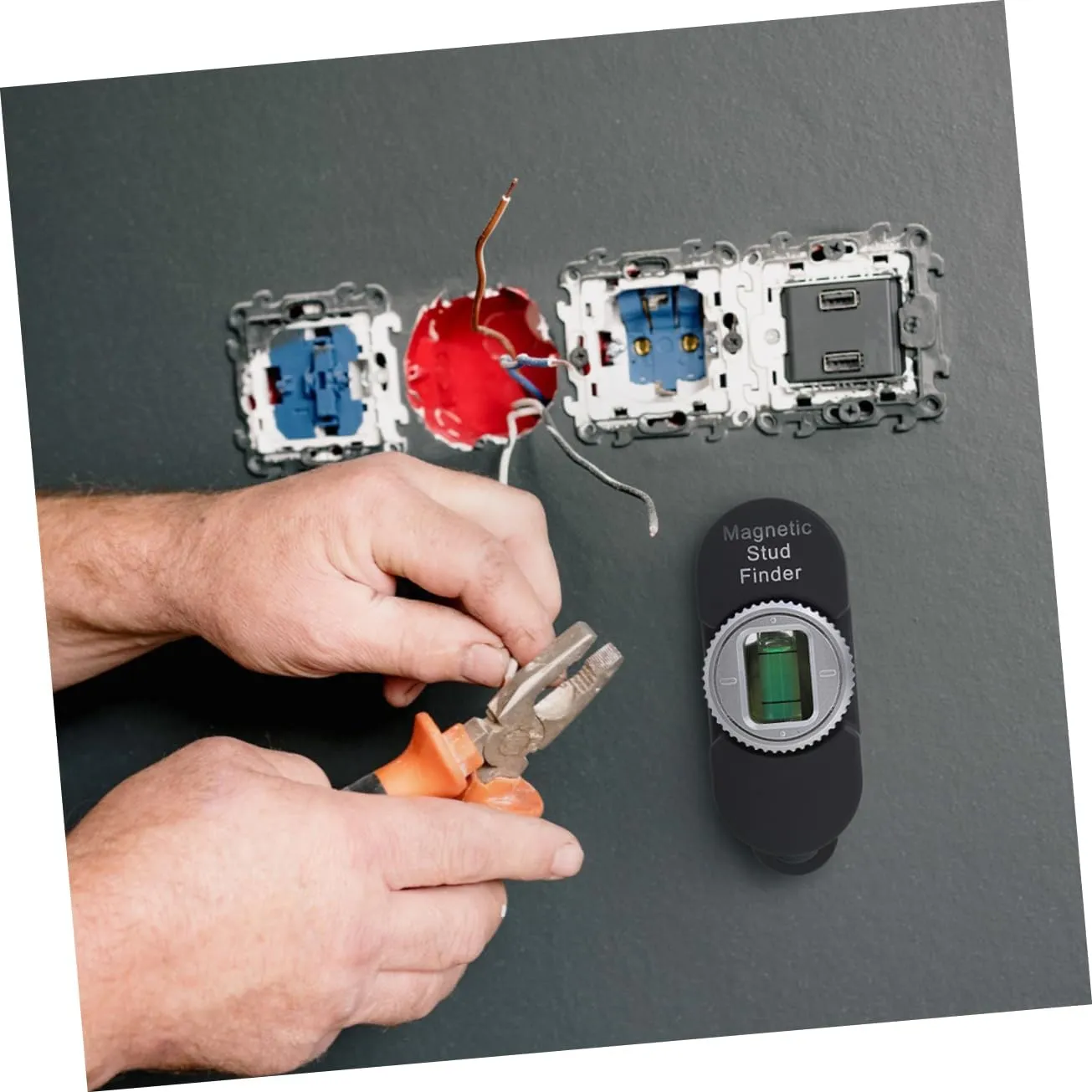 jojofuny Stud Finder Magnetic Magnetic Stud Detector Nail Finder Tool Portable Screw Detector Drywall Metal Detection