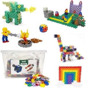 KADU Classic 1300 Piece Set - STEM/STEAM Building   Construction Toy, for Open   Imaginative Play