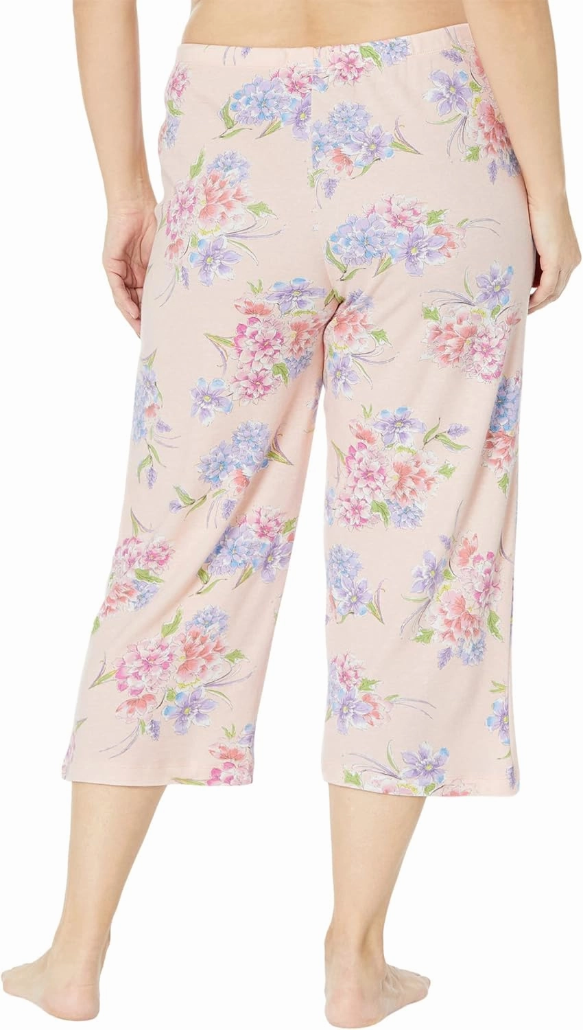 Karen Neuburger womens Plus Size Island Breeze Short Sleeve Girlfriend Capris Pj Set