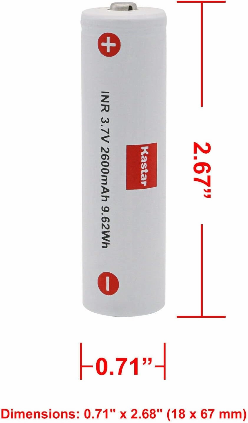 Kastar 3-Pack 3.7V 2600mAh Rechargeable Battery Replacement for Zhiyun-Tech Gimbal Crane V1 Crane 2 / Crane 2S / Crane 3S/ Crane 3S Pro/Crane 3SE, Crane 3 LAB, Z1 Evolution Gimbal