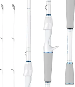 KastKing Centron Lite Twin Tip Fishing Rods, IM6 Graphite Blanks, Twin Tip Fishing Rods, Stainless Steel Guides with Ceramic Rings, Split or Full Rear EVA Handle Design, Drop Shot Hook Keeper