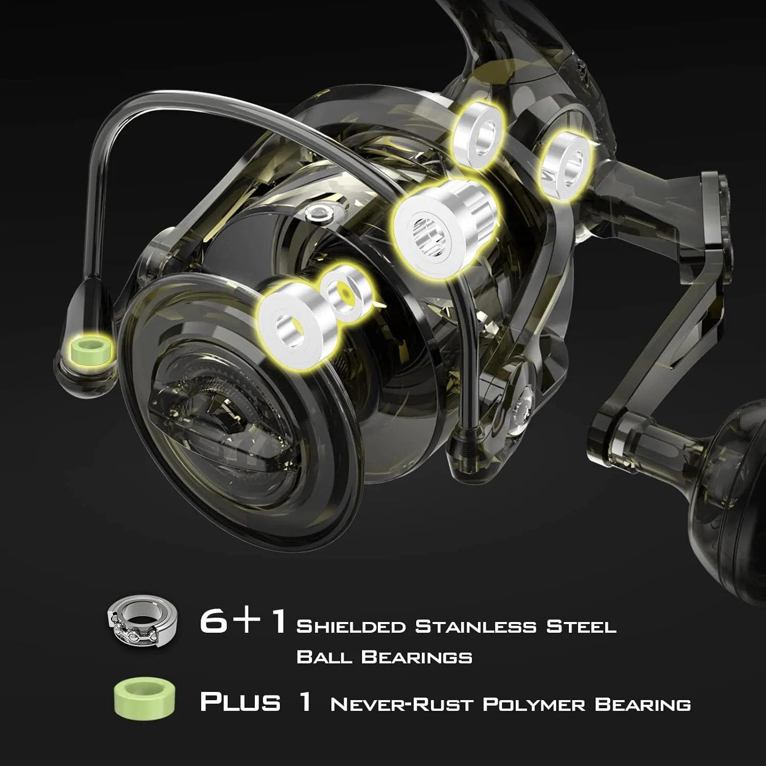 KastKing Kapstan Elite Saltwater Spinning Fishing Reel, Up to 55LBs Max Drag Big Game Fishing Reel, IPX6 Waterproof & Corrosion-Resistant Bearing System - Ideal Fishing Gifts for Saltwater Fishing