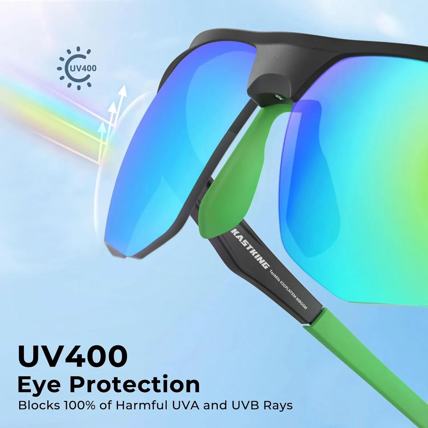 KastKing Tenmile Polarized Sunglasses for Men & Women, UV Protection,Sport Sunglasses Cycling Fishing Outdoor