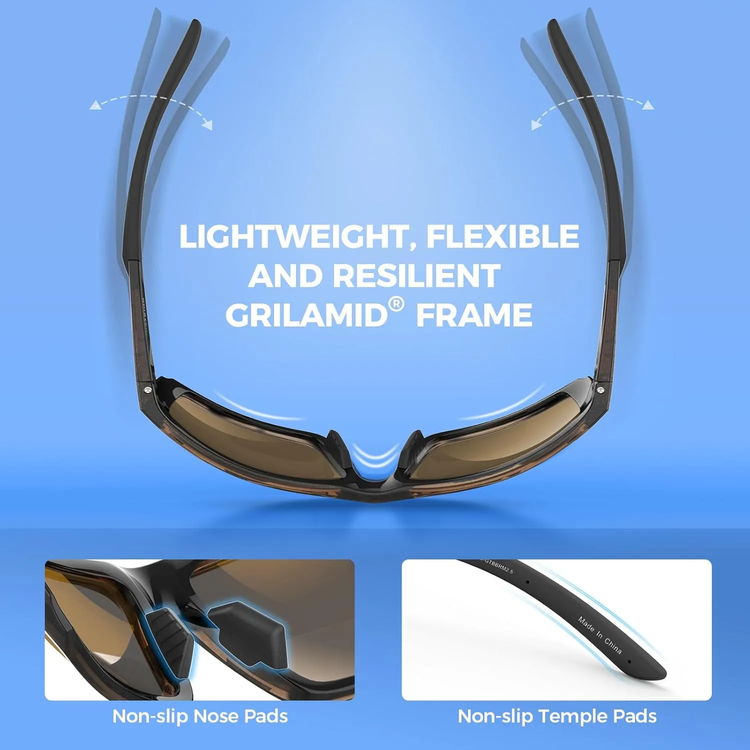 KastKing Waccamaw Polarized Bifocal Sunglasses, x1.5 x2.0 x2.5 Magnifications, Wrap Around Sport Reader Sunglasses for Men