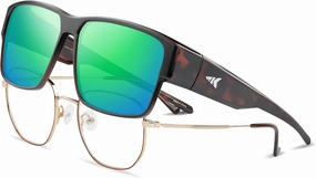 KastKing Molino Fit-Over Polarized Sunglasses,UV400 Protection Ultralight Wraparound Fishing Sports Sunglasses, TAC Lenses