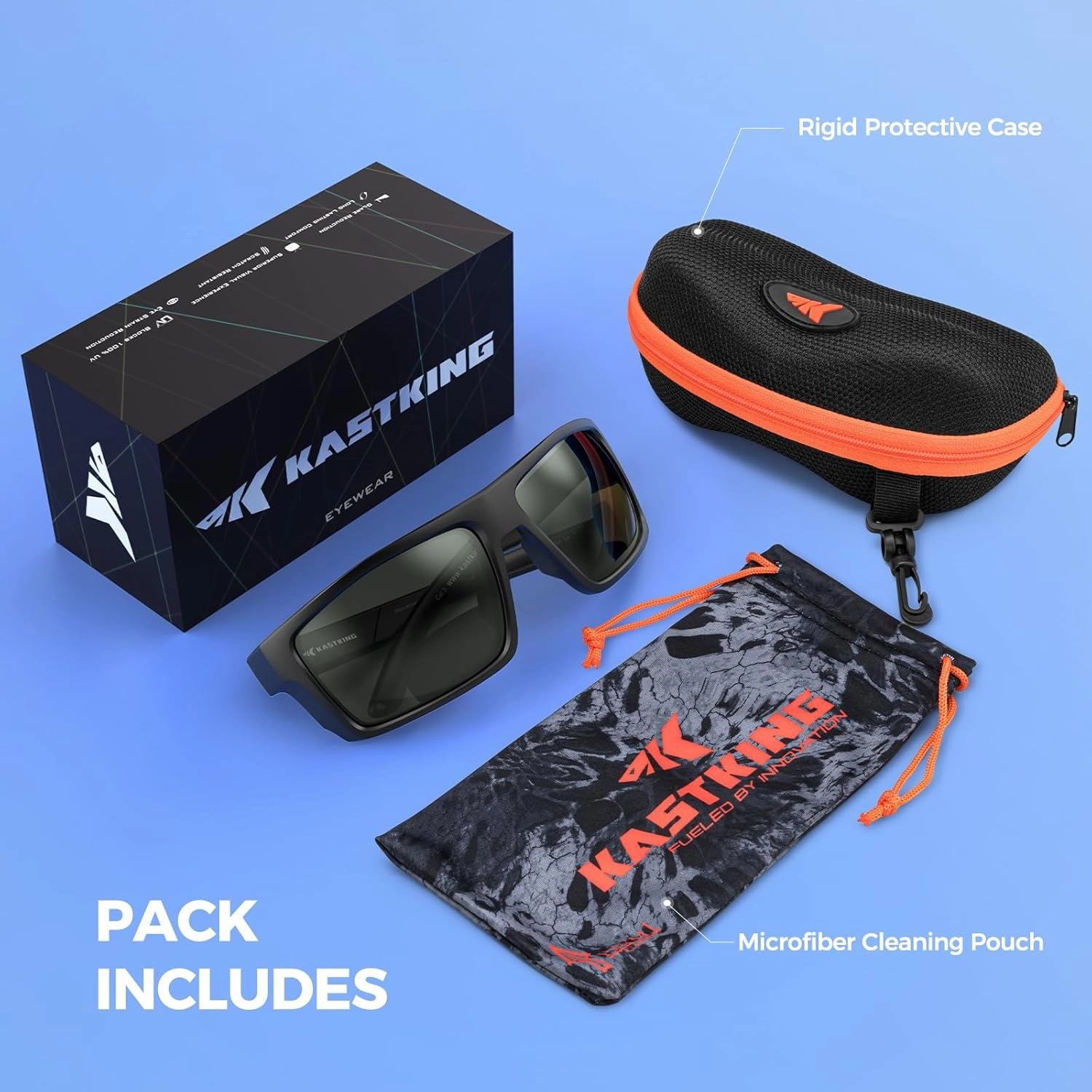 KastKing Waccamaw Polarized Bifocal Sunglasses, x1.5 x2.0 x2.5 Magnifications, Wrap Around Sport Reader Sunglasses for Men