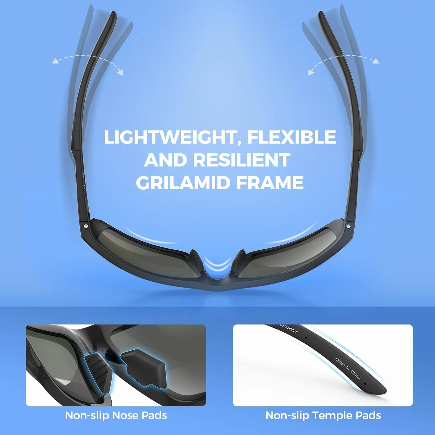 KastKing Waccamaw Polarized Bifocal Sunglasses, x1.5 x2.0 x2.5 Magnifications, Wrap Around Sport Reader Sunglasses for Men