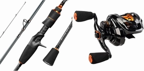 KastKing Zephyr Bait Finesse Fishing Rod,5'9", Fast, Feather Light & KastKing Zephyr Bait Finesse Baitcasting Reel, Right Hand
