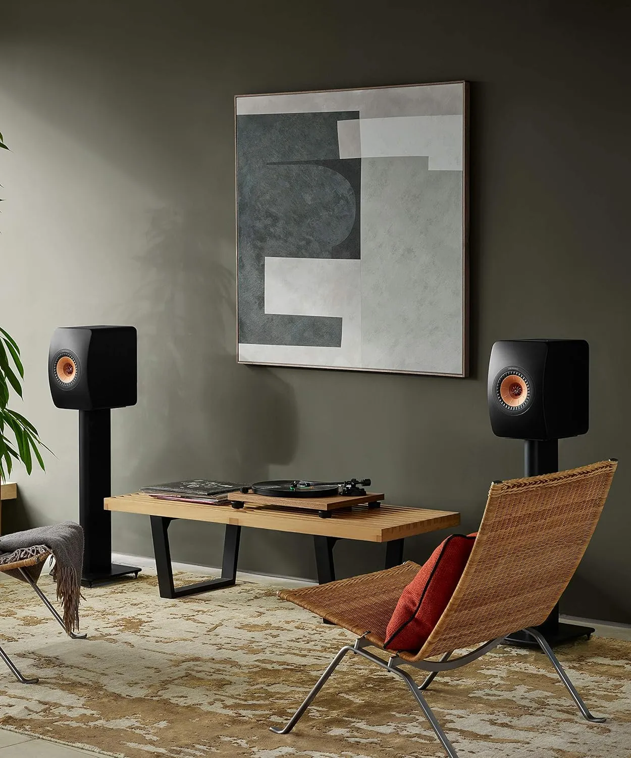 KEF LS50 Wireless II Powered Bookshelf Speakers - Pair (Carbon Black)