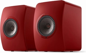 KEF LS50 Wireless II Powered Bookshelf Speakers - Pair (Crimson Red)
