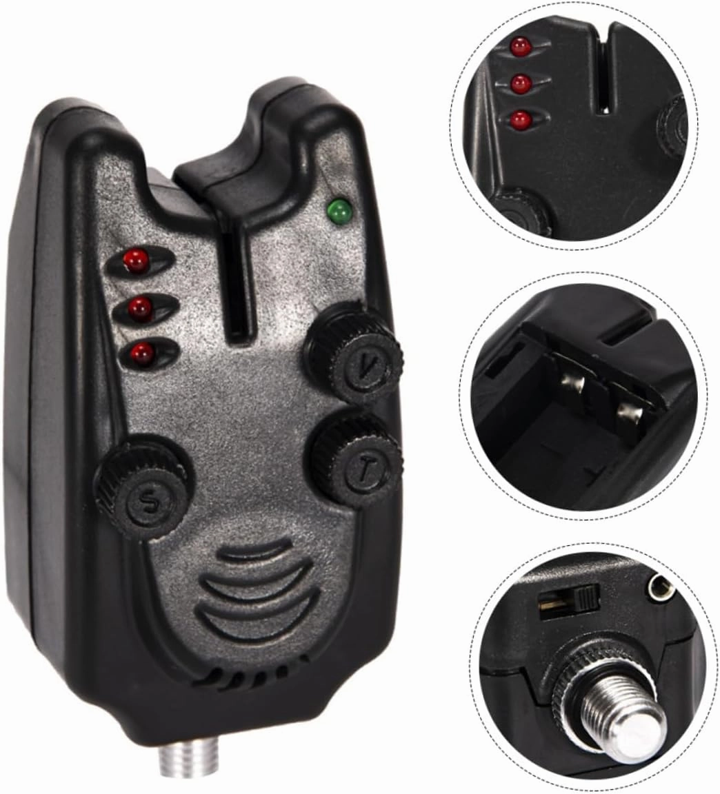 KESYOO Fishing Alarm Water Tip Fishing Accessories Fishing Bite Alarm LED Ring Alarm Fish Bite Indicator