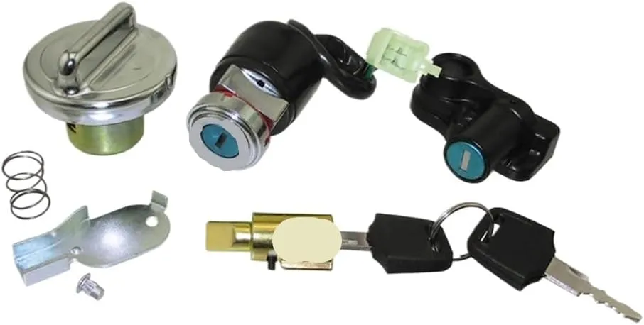 Key Switch Lock Tank Cap Compatible With Dax Skyteam 50cc 90cc 125cc CT70 ST50 ST125