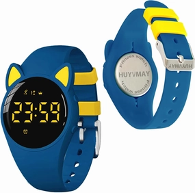 Kids Fitness Tracker Pedometer Watch Without App,20-Day Battery Life Rechargeable Watch, IP68 Waterproof Digital Watch for Girl Boy Kids Cute Wristwatch with Alarm Clock Step/Distance/Calorie Counter