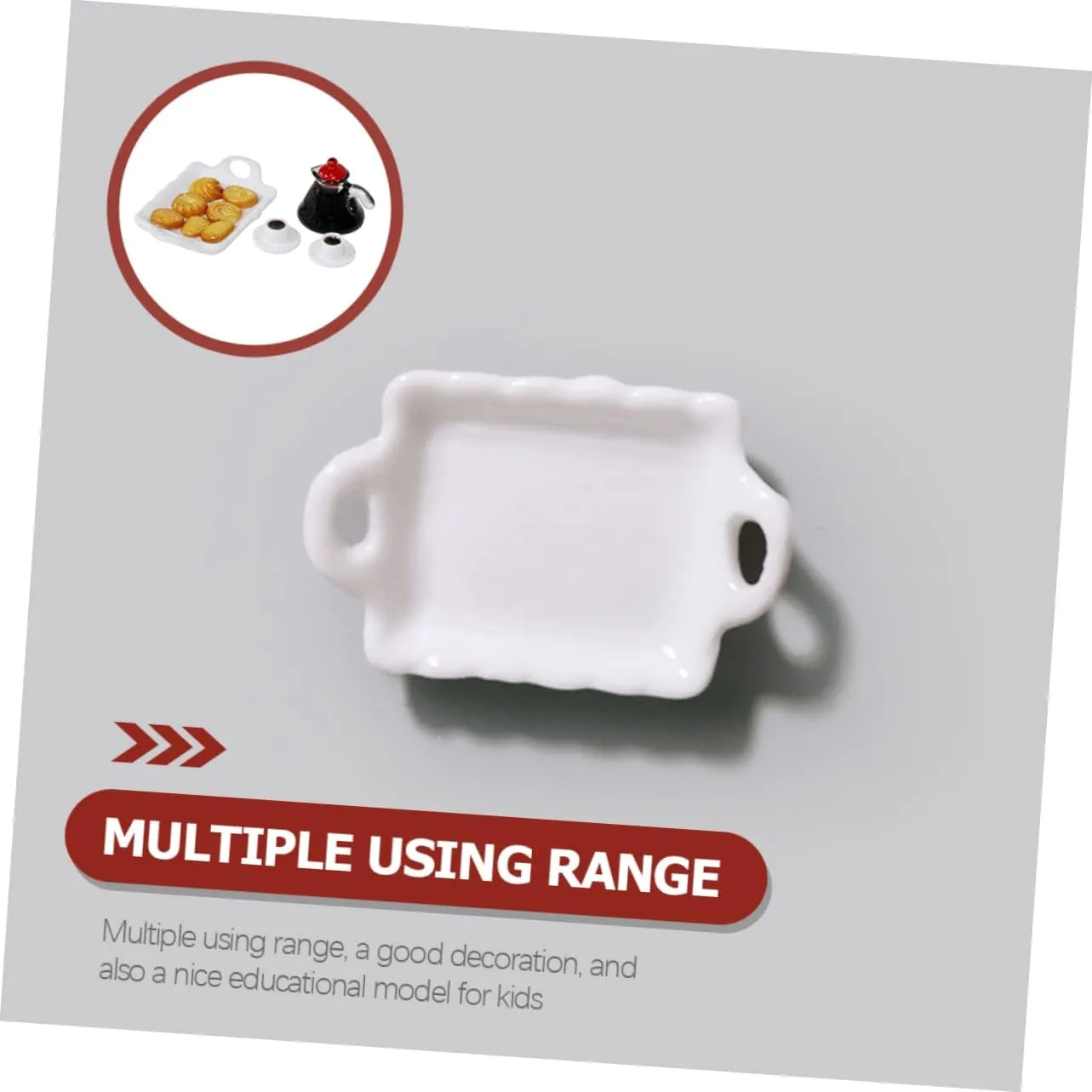 Kisangel 4 Sets Desktop Tiny Food Set Adorable Mini Kitchen Accessories for Dollhouse Wear Resistant Coffee Cup Models for Mini House Decoration and Crafting Fun