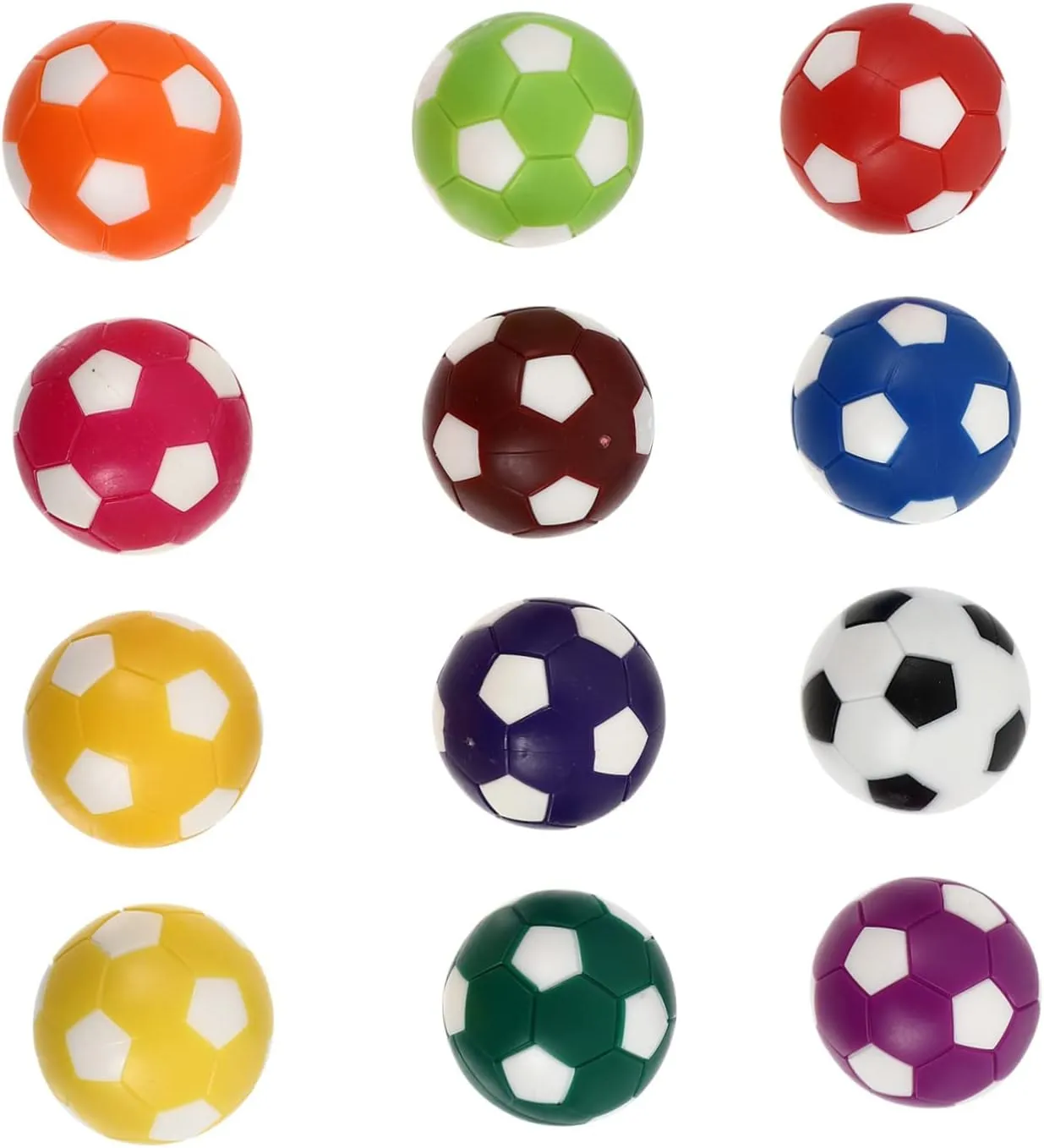 Kisangel Superior Plastic Material Lightweight Bright Colors Table Football Game Accessory Set