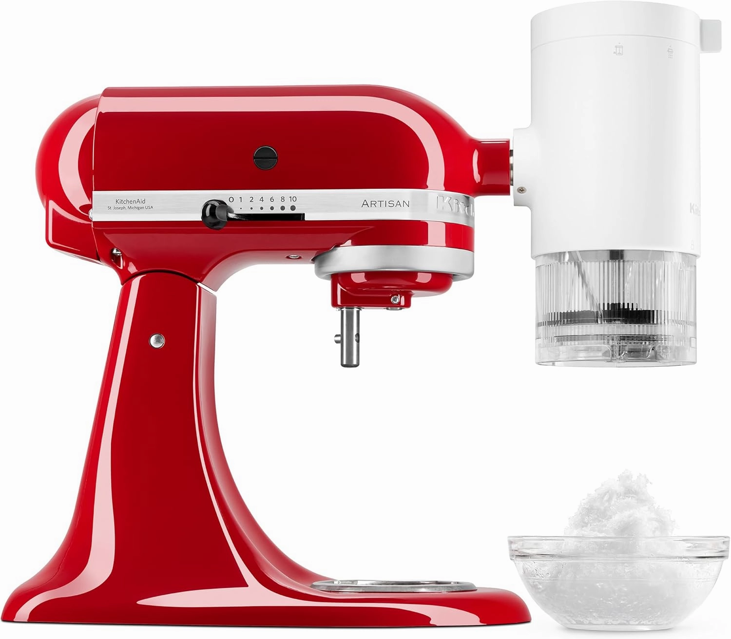 KitchenAid Shave Ice Attachment, KSMSIA, White, 4 Molds