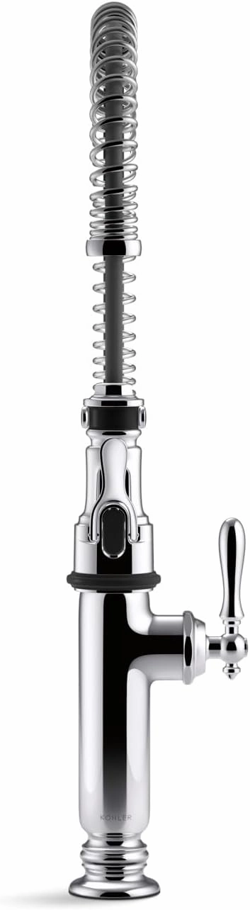 KOHLER K-77515-BV Tournant Semi-Professional Pull-Down Kitchen Sink Faucet, Commercial Kitchen Faucet with Pull Down Sprayer, Vibrant Brushed Bronze