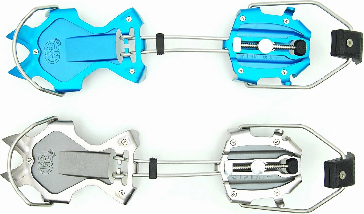 KONG Crampons Aluminium Automatic Rutor, Light Blue/Grey, 10 Bits