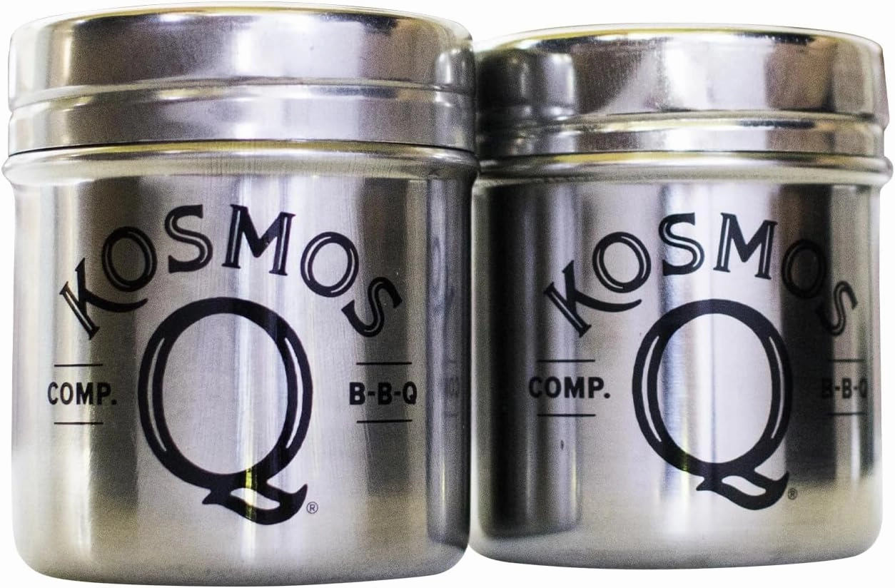 Kosmos Q Stainless Steel Wing Dust Shaker - Durable Spice Shaker - Versatile Seasoning Shaker for Even Flavor Coverage - Mess-Free Application