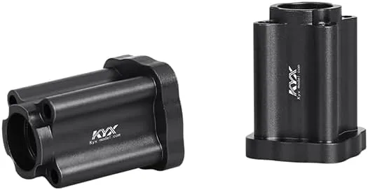 KYX Racing Aluminum Rear Axle Mount Set 0 Deg Black Upgrades Parts Accessories for 1/18 RC Car LOSI Mini LMT 4X4 Monster Truck