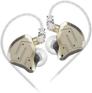 KZ ZSN PRO 2 in-Ear HiFi Earphones, Dual Driver 1BA 1DD Hybrid Drivers IEM Bass Stereo Sound Earbuds in-Ear Comfortable Noise Isolation Headphone with Detachable 2Pin Cable (CLA, Yellow)