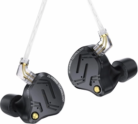 KZ ZS12 Pro X in Ear Monitor, 1DD 5BA HiFi Wired Gaming Earbuds, ZS10 Pro X Upgraded Version KZ IEM Earphones Earbuds with 2Pin-C Detachable Cable for Musicians, Audífonos Gamer, Audiphile
