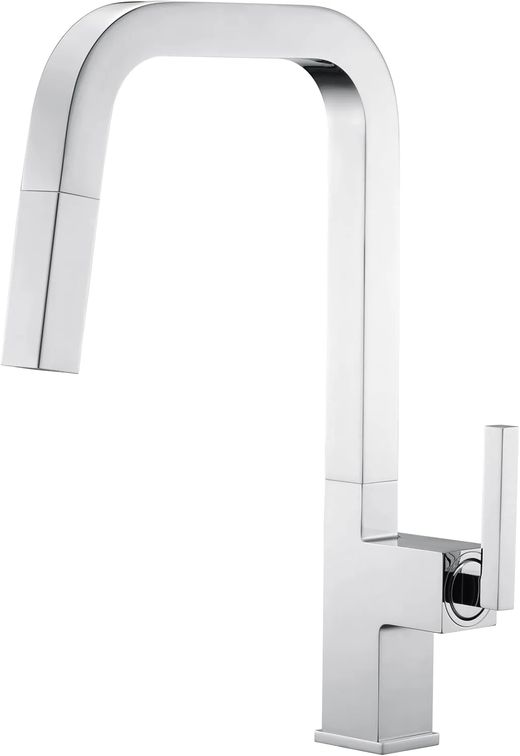 Lava Odoro Chrome Kitchen Faucet with Pull Down Sprayer, Single Handle Kitchen Faucet, Chrome Single Hole Kitchen Sink Faucet with Magnetic Docking Spray Head, Deck Plate Included, Bar Faucet KF182-C