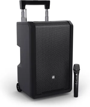 LD Systems ANNY 10 HHD 10-Inch Portable Battery-Powered Bluetooth Handheld Microphone PA System, B47 470-490 MHz