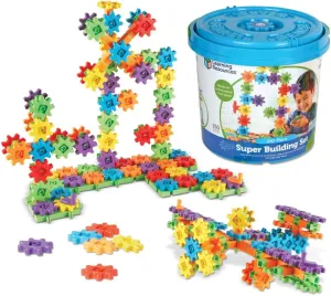 Learning Resources Gears! Gears! Gears! Super Building Toy Set, STEM Toys, Construction Toys, Gears for Kids, 150 Pieces, Ages 3 