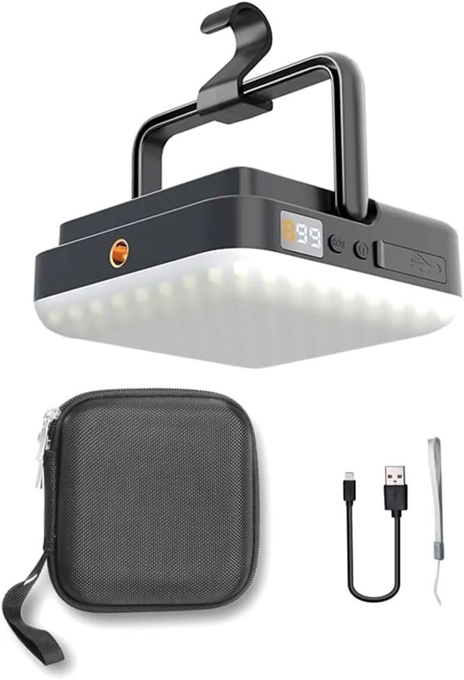 LED Camping Lantern Rechargeable 1000LM, 13500mAh Portable Waterproof Tent Light for Power Outages, Emergency, Hiking