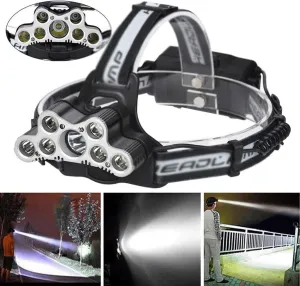 LED Head Torch,Headlamp -Modes Super Bright Headlamp with Rechargeable Batteries, Waterproof, Lightweight Camping Outdoor Sports Headlight