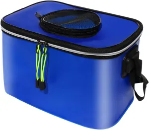 LEIYAN Fishing Bucket Foldable Waterproof Fishing Bag Live Fishing Bait Bucket 12L,Collapsible Live Fish Box Water Container Folding Fishing Water Tank for Traveling Hiking Fishing