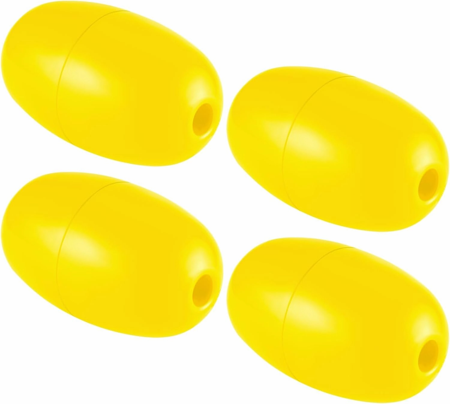Lewtemi Buoys Floats Rope Floats Marine, 4.72'' x 2.75'', 3/5'' Hole Deep Water Fishing Marker Buoys Bulk for Boats Swimming Kayak Crabbing Trail Dock Pool