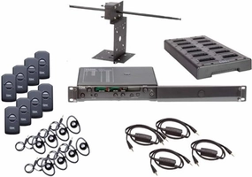 Listen Technologies MH-01-01 Meeting House System, Integrated Neck Loop/Lanyard with DSP Loop Driver, Includes Drop-in Charging/Dispensing Station, Optimum Range of Up to 305m (1000 ft)