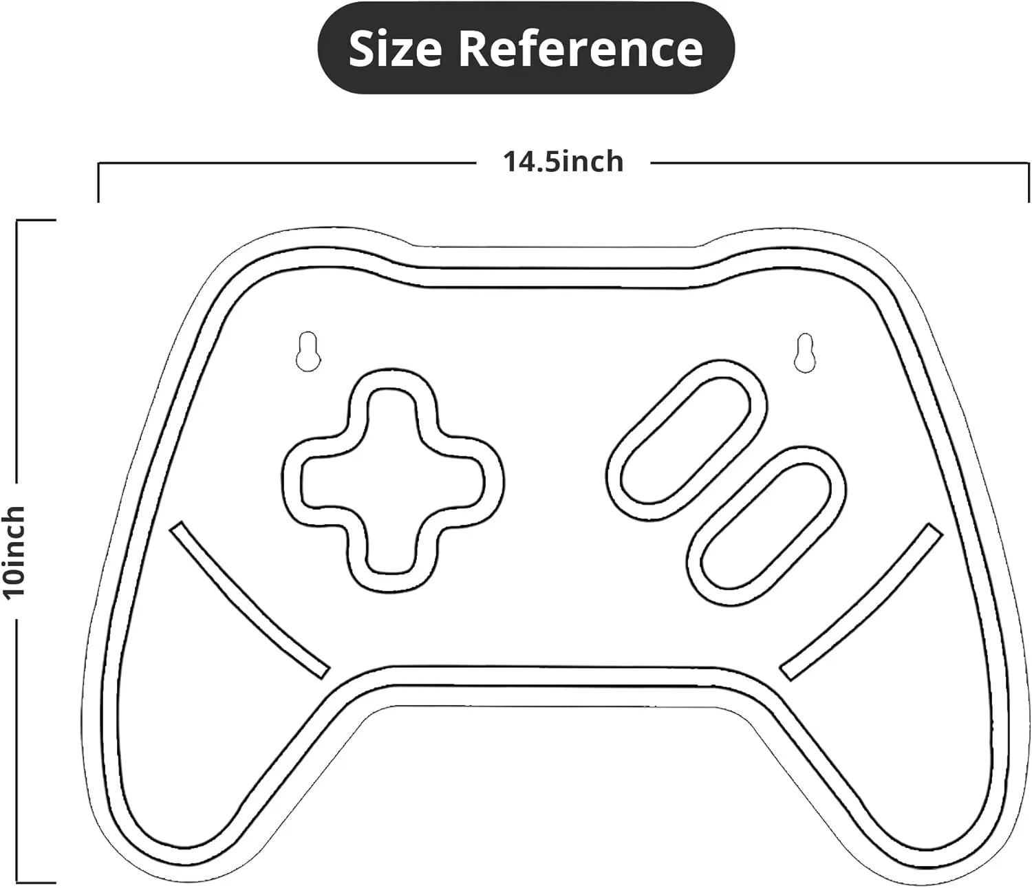 Lumoonosity Game Controller Neon Signs Neon Sign for Video/PC Gamer, Teen Boys' Gift - LED Signs for Wall, Bedroom, Game Room Decor - Cool Gaming Console Neon Light