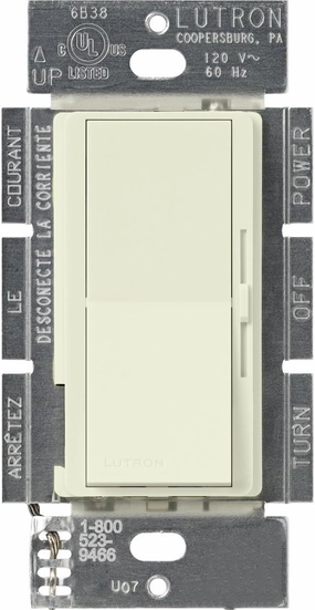 Lutron DVSCLV-603P-BI Diva Magnetic Low-Voltage Dimmer, Biscuit