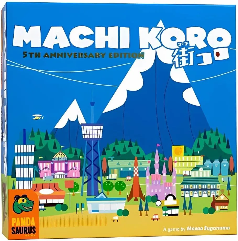 Machi Koro Board Game The Ultimate City-Building Game! Fast-Paced Dice Rolling Strategy Game for Kids and Adults, Ages 8 , 2-4 Players, 30 Minute Playtime, Made by Pandasaurus Games