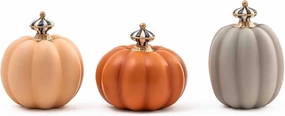 MACKENZIE-CHILDS Fall On The Farm Mini Pumpkins, Set of 3