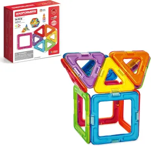 Magformers Rainbow 14 Piece Set - Magnetic Tiles Building Blocks, Educational Kit, STEM Toy Set - Magnetic Building Tiles for Kids to Develop Problem-Solving Abilities and Shape Recognition
