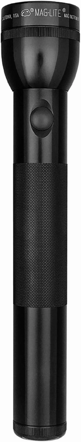 Maglite Heavy-Duty Incandescent 3-Cell D Flashlight, Black
