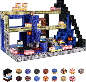 Magnetic Blocks Building Toys for Kids: 100PCS Magnet Cubes Trains Set - Kids Toys for Christmas Birthday Gifts - Magnetic World for Boys & Girls 3 