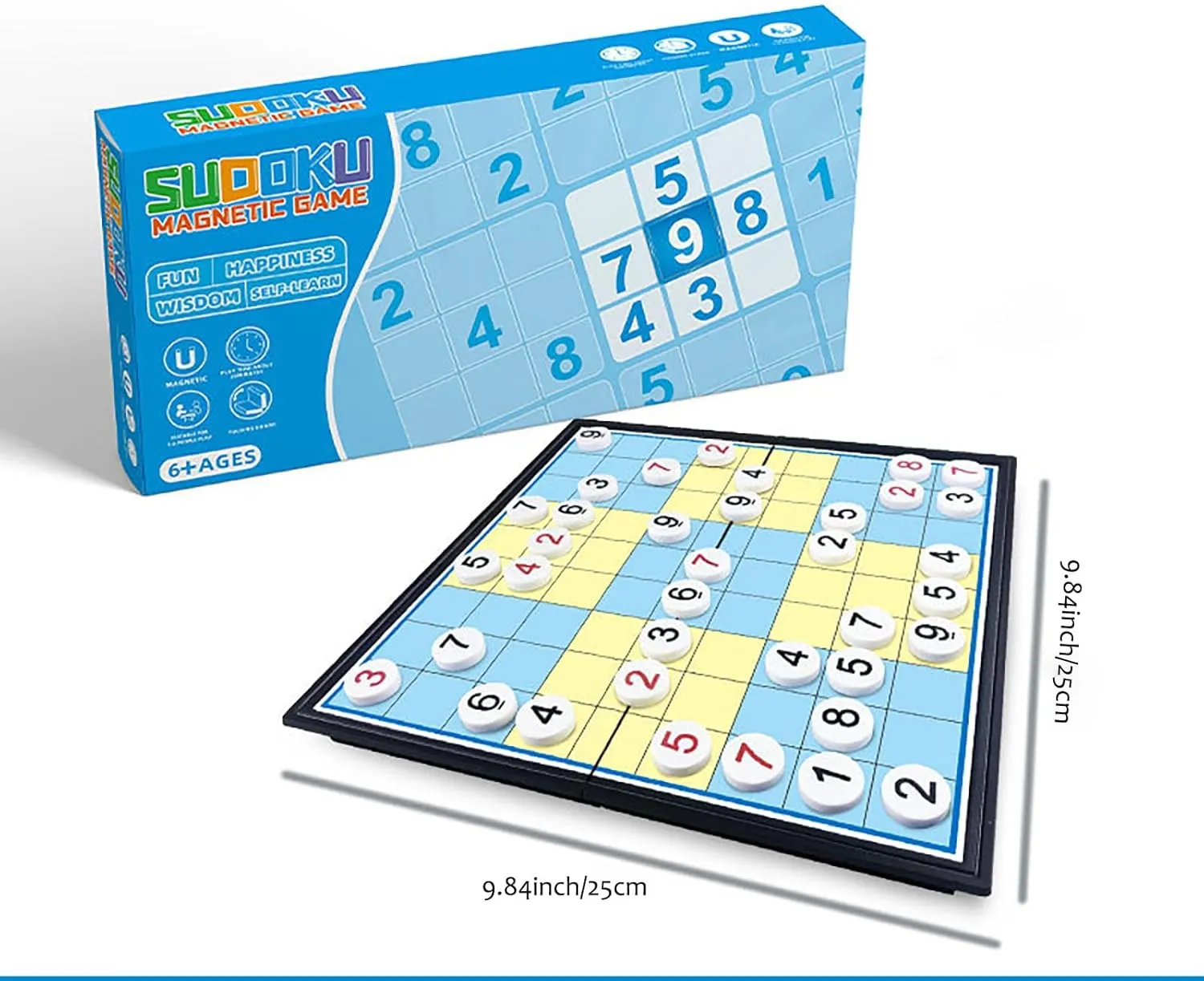 Magnetic Board Game Educational Toys for Beginner Boys Girls Kids Adults Gifts (Sudoku, 6619)