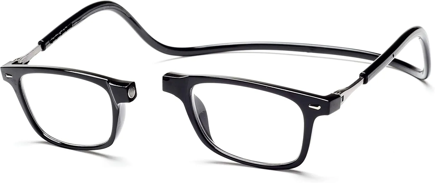 Magnetic Reading Glasses Adjustable Front Connect for Men or Women