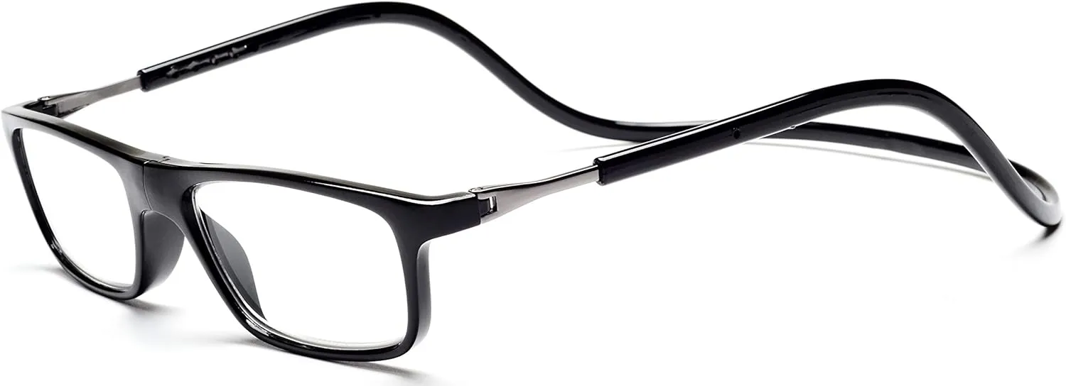 Magnetic Reading Glasses Adjustable Front Connect for Men or Women