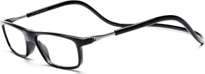 Magnetic Reading Glasses Adjustable Front Connect for Men or Women