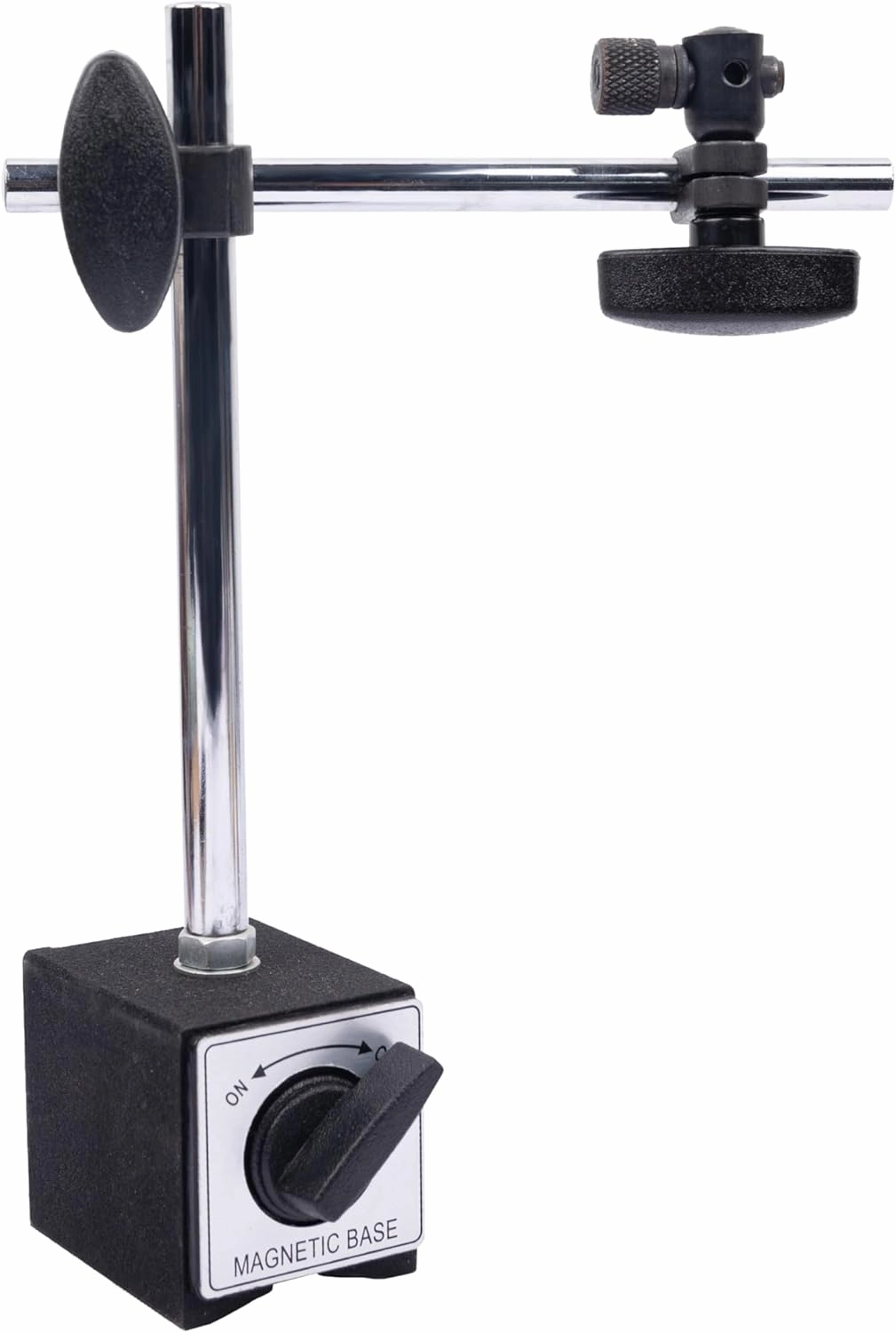 Magnetic Base Adjustable Metal Test Indicator Holder Digital Level Stand Clamping Hole 3/8" Pull Power 135LBS