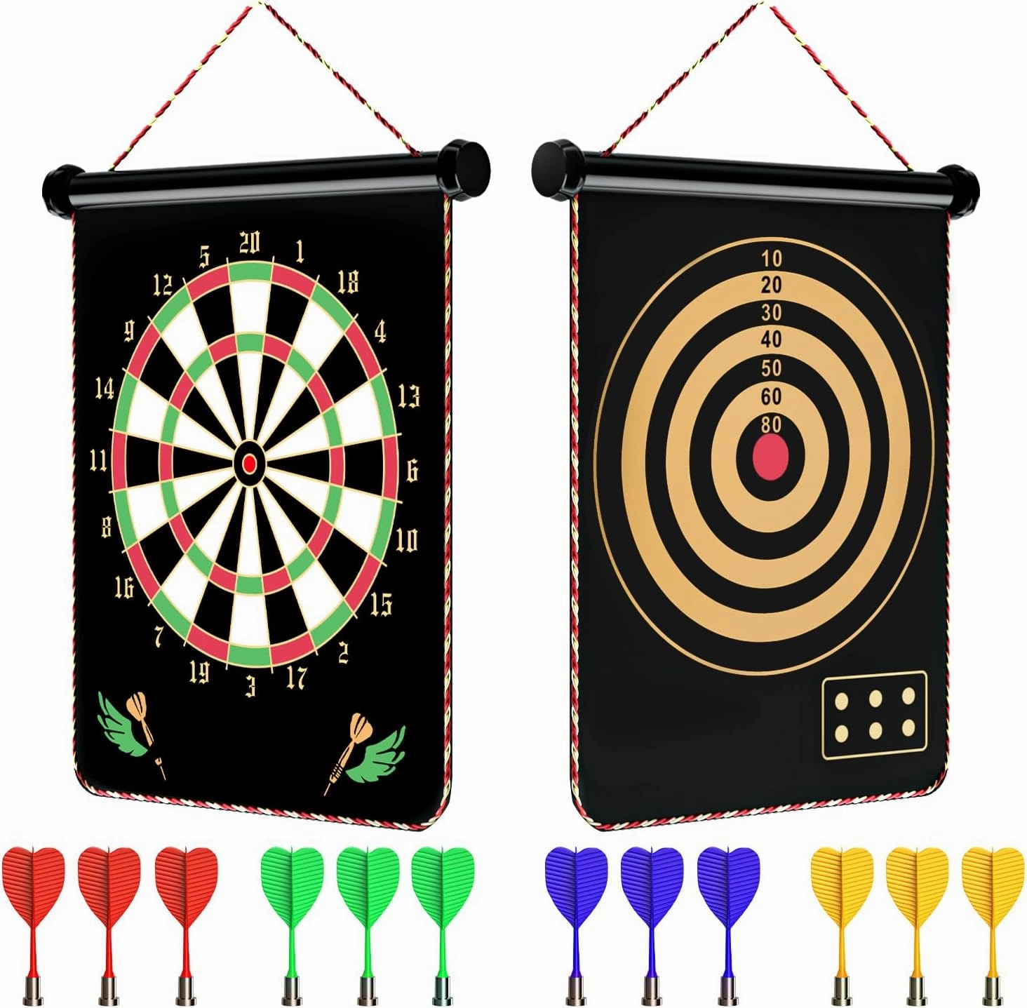 Magnetic Dart Board Games for Kids with 12 Darts Outdoor Toys for Boys Age 8-13 Cool Stuff for Boys Gifts Ideas for Teenage Boys Girls Age 8 9 10 11 12 13 14 15 16 Game Room Decor